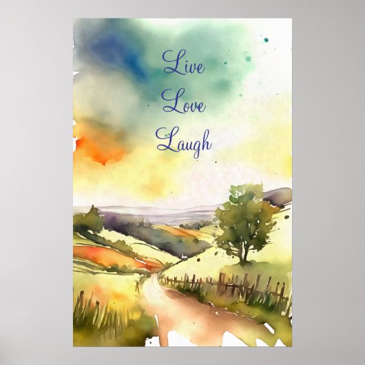 Poster d'art mural Motivational Watercolor 93 (Devant)