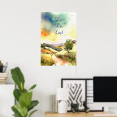 Poster d'art mural Motivational Watercolor 93 (Bureau à domicile)
