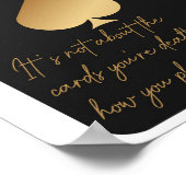 Poster d'art mural Motivationnel Ace of Spades (Coin)
