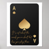 Poster d'art mural Motivationnel Ace of Spades (Devant)