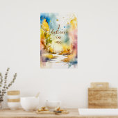Poster d'art mural Motivationnel aquarelle 16 (Cuisine)