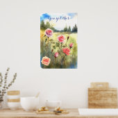 Poster d'art mural Motivationnel Aquarelle 66 (Cuisine)