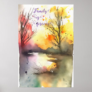 Poster d'art mural Motivationnel Aquarelle 96