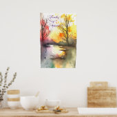 Poster d'art mural Motivationnel Aquarelle 96 (Cuisine)