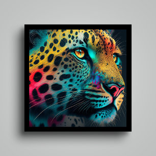 Poster d'art mural Neon Leopard