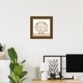 Poster d'art mural Sleepy Safari Lion (Bureau à domicile)