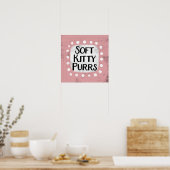 Poster d'art mural Soft Kitty Purs (Cuisine)