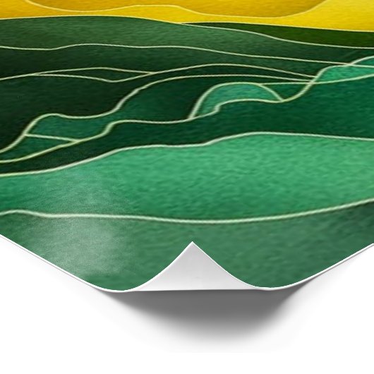 Poster d'art mural surréaliste Rainbow Passage (Coin)