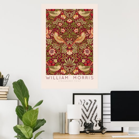 Poster d'art mural William Morris fraise Thief (Bureau à domicile)