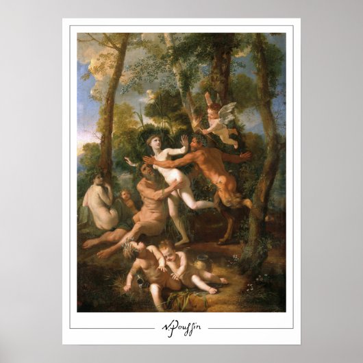 Poster d'art Nicolas Poussin Zedign #1 (Devant)