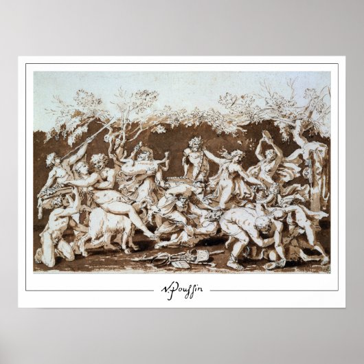 Poster d'art Nicolas Poussin Zedign #131 (Devant)