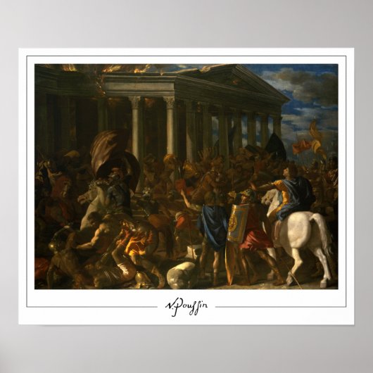Poster d'art Nicolas Poussin Zedign #24 (Devant)