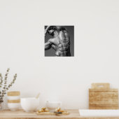 Poster d'art noir et blanc Justin Woltering #1 (Cuisine)