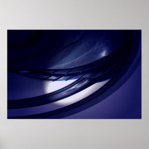 Poster d'art numérique Abstrait géométrique Imprim