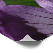 Poster d'Art numérique Floral aux fleurs violettes (Coin)