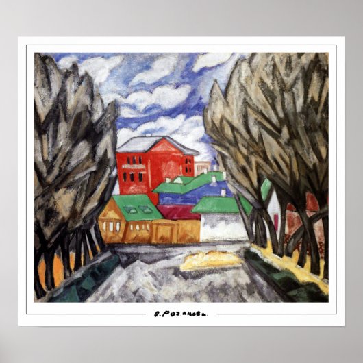 Poster d'art Olga Rozanova Zedign #17 (Devant)