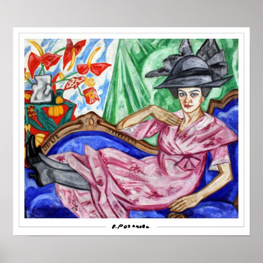 Poster d'art Olga Rozanova Zedign #9 (Devant)
