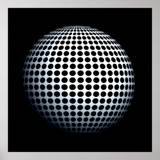 Poster d'art Op de Dot Sphere (Devant)