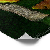 Poster d'art orchidée papillon -24x36 -autres tail (Coin)