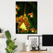 Poster d'art orchidée papillon -24x36 -autres tail (Bureau à domicile)