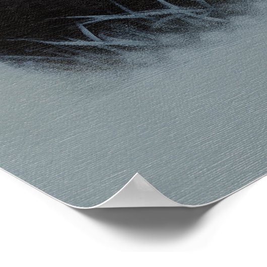 Poster d'art Panda "Not Kung Fu" (Coin)