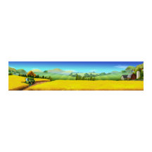 Poster d'art panoramique sur la grande scène agric