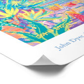 Poster d'art : Paradis du Jardin Tropical, Côte d' (Coin)