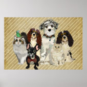 Poster d'art Pâtes, Légumes et Plumes (Devant)