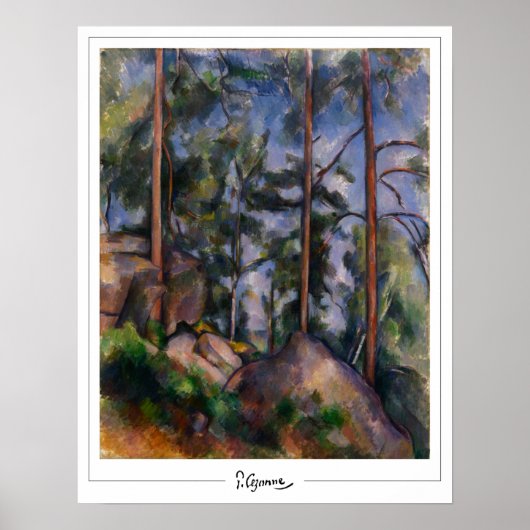 Poster d'art Paul Cézanne Zedign #556 (Devant)