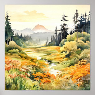 Poster d'art paysager du Colorado