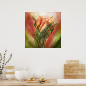 Poster d'art Peach Callas/Imprimer (Cuisine)