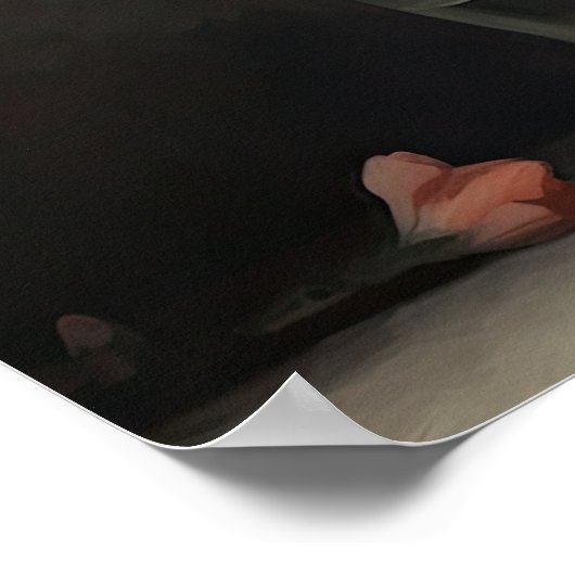 Poster d'art Peach Snapdragon (Coin)