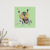 Poster d'art Peacock Coloré (Cuisine)