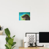 Poster d'art peint par Retriever Black Labrador Im (Bureau à domicile)