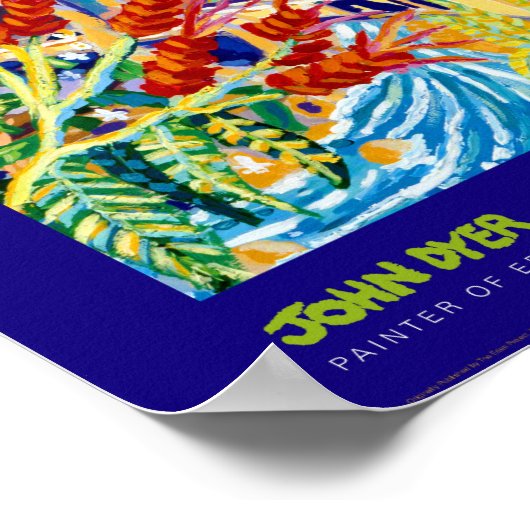 Poster d'art : Peintre bleu d'Eden (Coin)