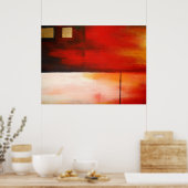 Poster d'art peinture Abstrait original Moderne (Cuisine)