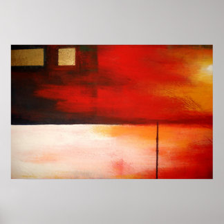 Poster d'art peinture Abstrait original Moderne