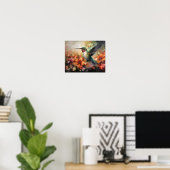 Poster d'art Peinture de colibri (Bureau à domicile)