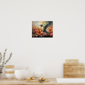 Poster d'art Peinture de colibri (Cuisine)