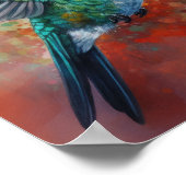 Poster d'art Peinture de colibri (Coin)