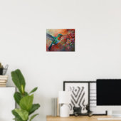 Poster d'art Peinture de colibri (Bureau à domicile)