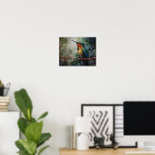 Poster d'art Peinture de colibri (Bureau à domicile)