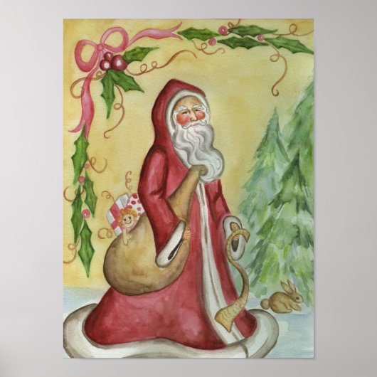 Poster d'art Père Noël (Devant)