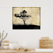 Poster d'art photo Silhouette Arbre (Cuisine)