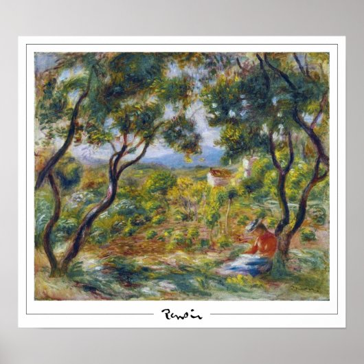 Poster d'art Pierre-Auguste Renoir Zedign #186 (Devant)