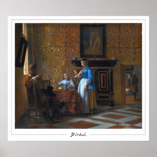 Poster d'art Pieter de Hooch Zedign #19 (Devant)