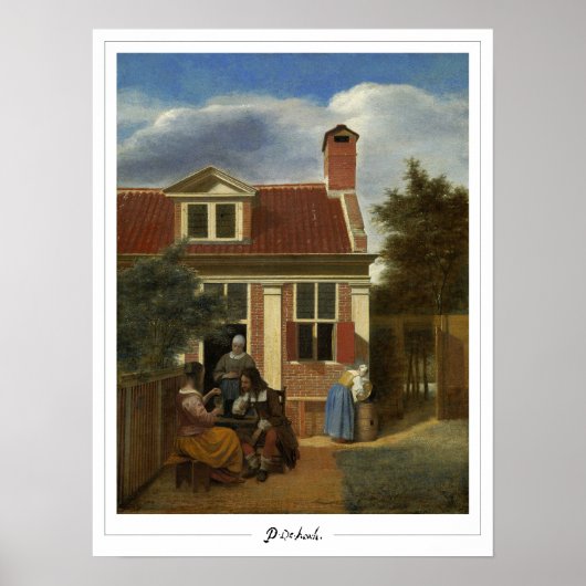 Poster d'art Pieter de Hooch Zedign #59 (Devant)