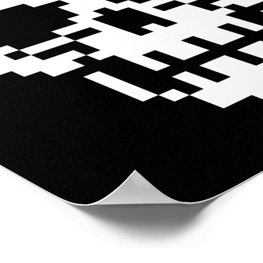 Poster d'art Pixel 8 bits (Coin)