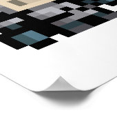 Poster d'art Pixel 8 bits Knight 16x16 Sprite Pixe (Coin)