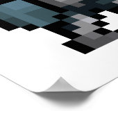 Poster d'art Pixel Knight 8 bits (Coin)